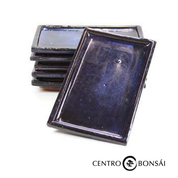 Plato rectangular 15 cm azul