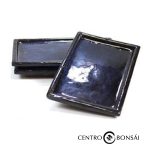 Plato rectangular 25 cm azul