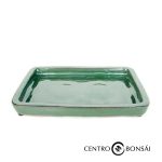 Plato rectangular 16 cm verde