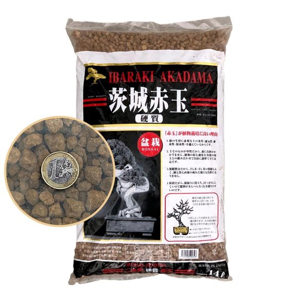 akadama ibaraki alta calidad 14l grano grueso_